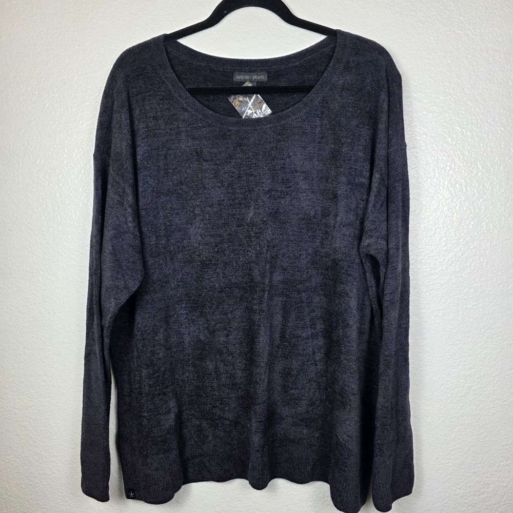 Barefoot Dreams‎ Cozychic Lite Easy Long Sleeve Top and Jogger Set Black Sz 1X - Picture 2 of 15